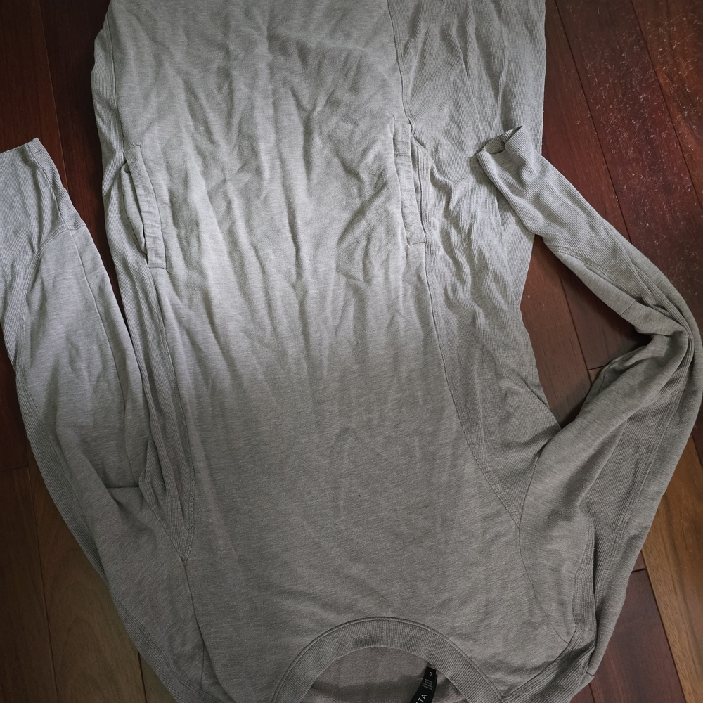 Purple Grat Long Sleeve Dress